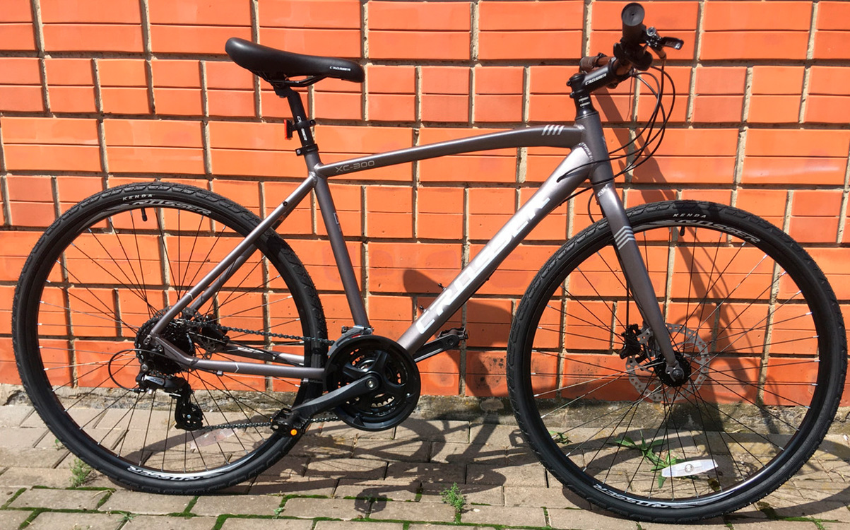 Фотография Велосипед Crosser XC 300 28" размер ХL 2021 Серо-белый